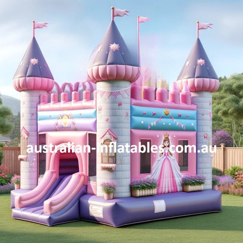 Regal Rose Jumping Manor Jumping Castle Combo | Australian Inflatables