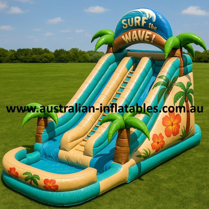 Surf The Wave Inflatable Water Slide For Sale