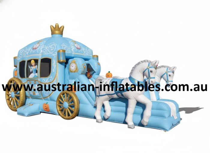 Cinderella Horse Carriage Jumping Castle Combo
