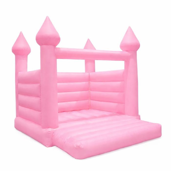 Unique pink colour jumping castle manufactured by Australian Inflatables