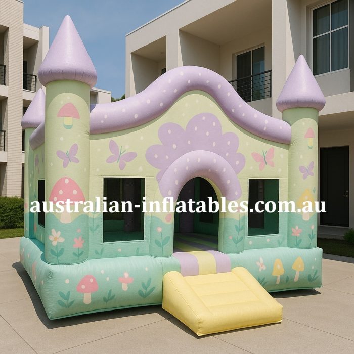 Australian Inflatables Official range The Gumnut Garden Jumping Castle